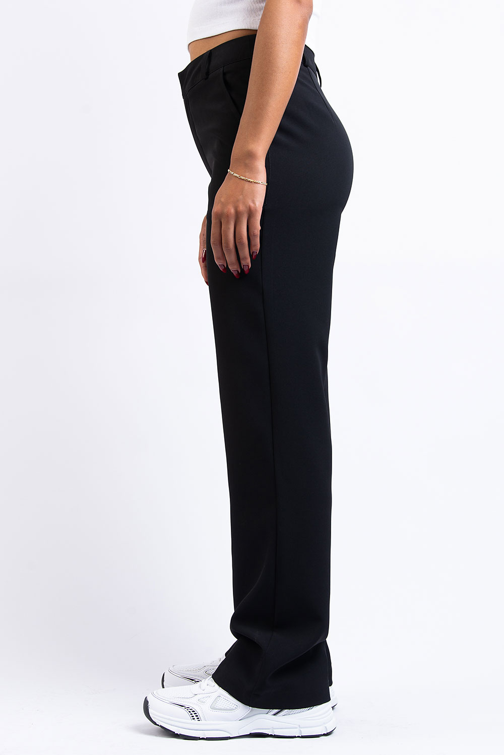Nova 01High Straight Suit Pants - Black