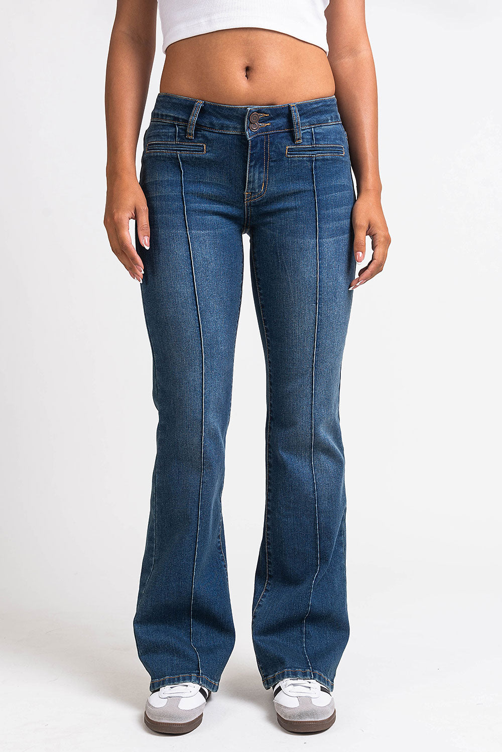 Claire 02Low Bootcut Jeans - Vintage Blue
