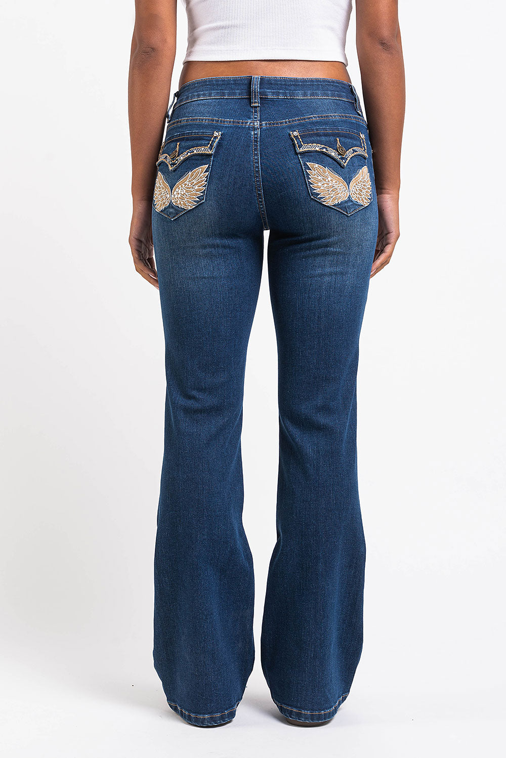 Taylor 01Low Bootcut Jeans - Vintage Blue