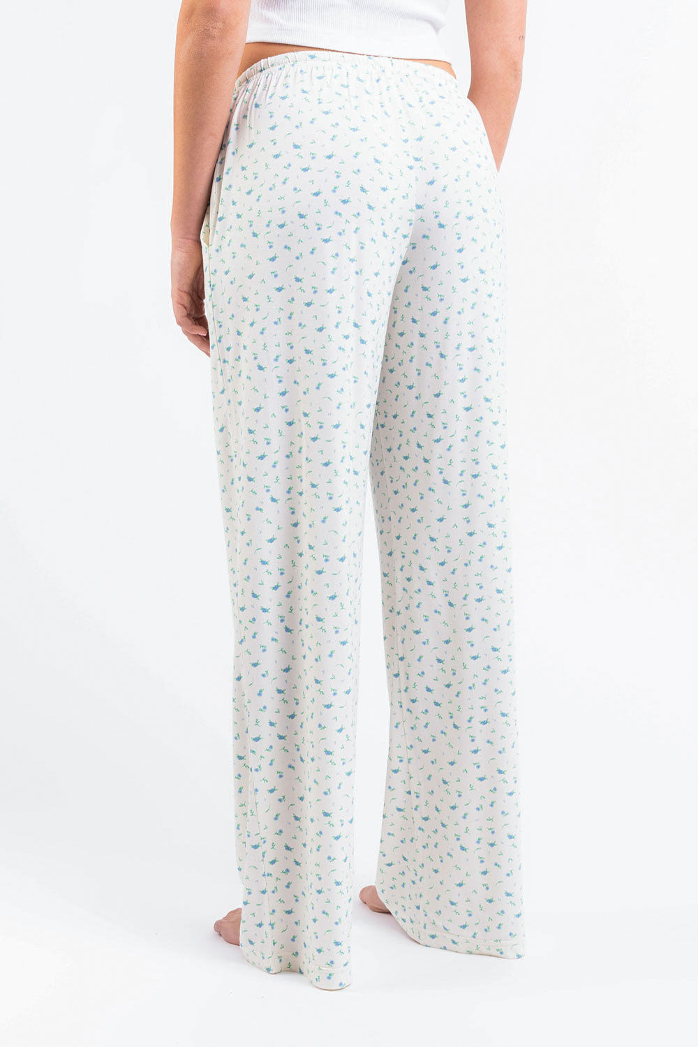 Mel 09Mid Straight Lounge Pants - Floral