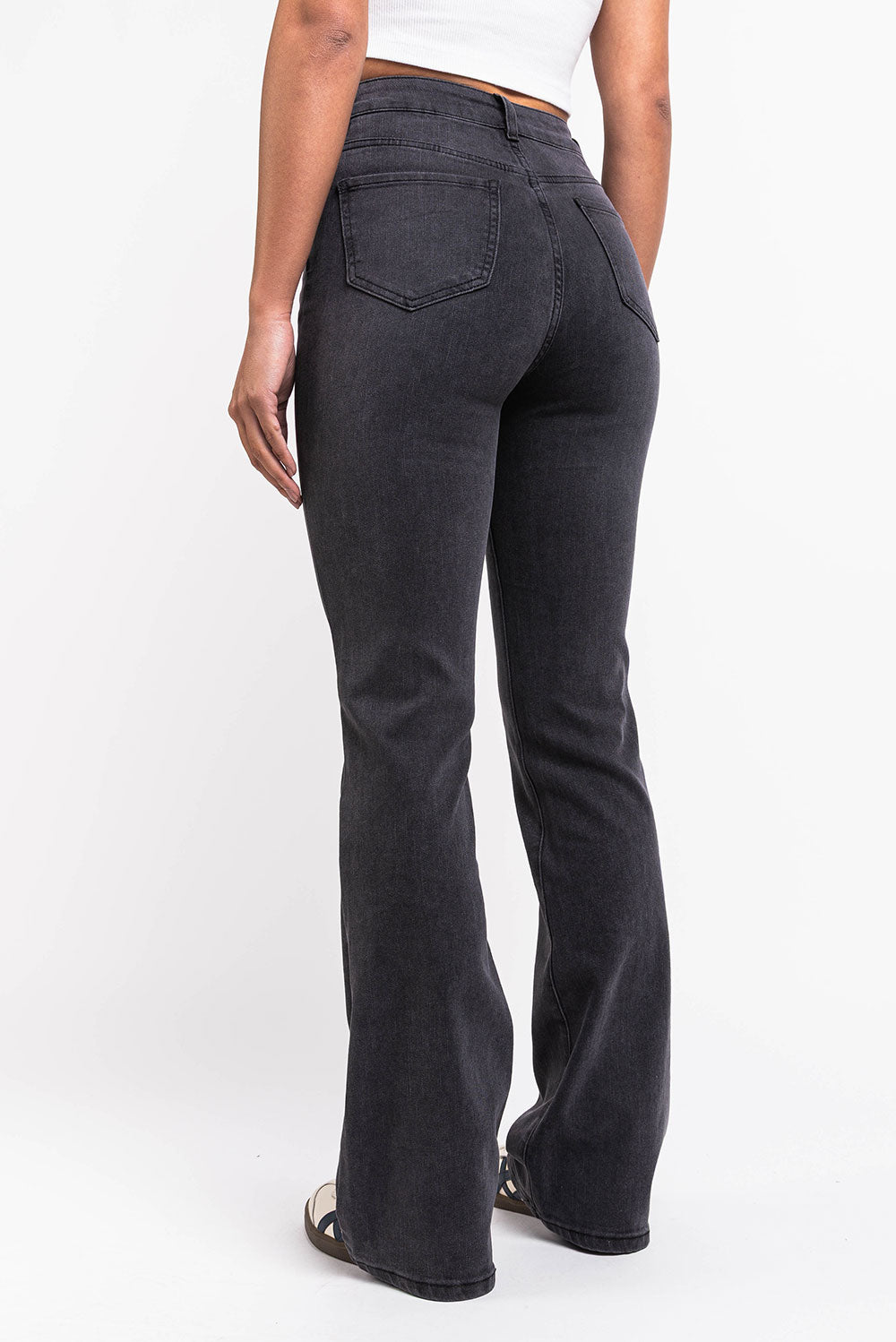 Taylor 02High Bootcut Jeans - Washed Black