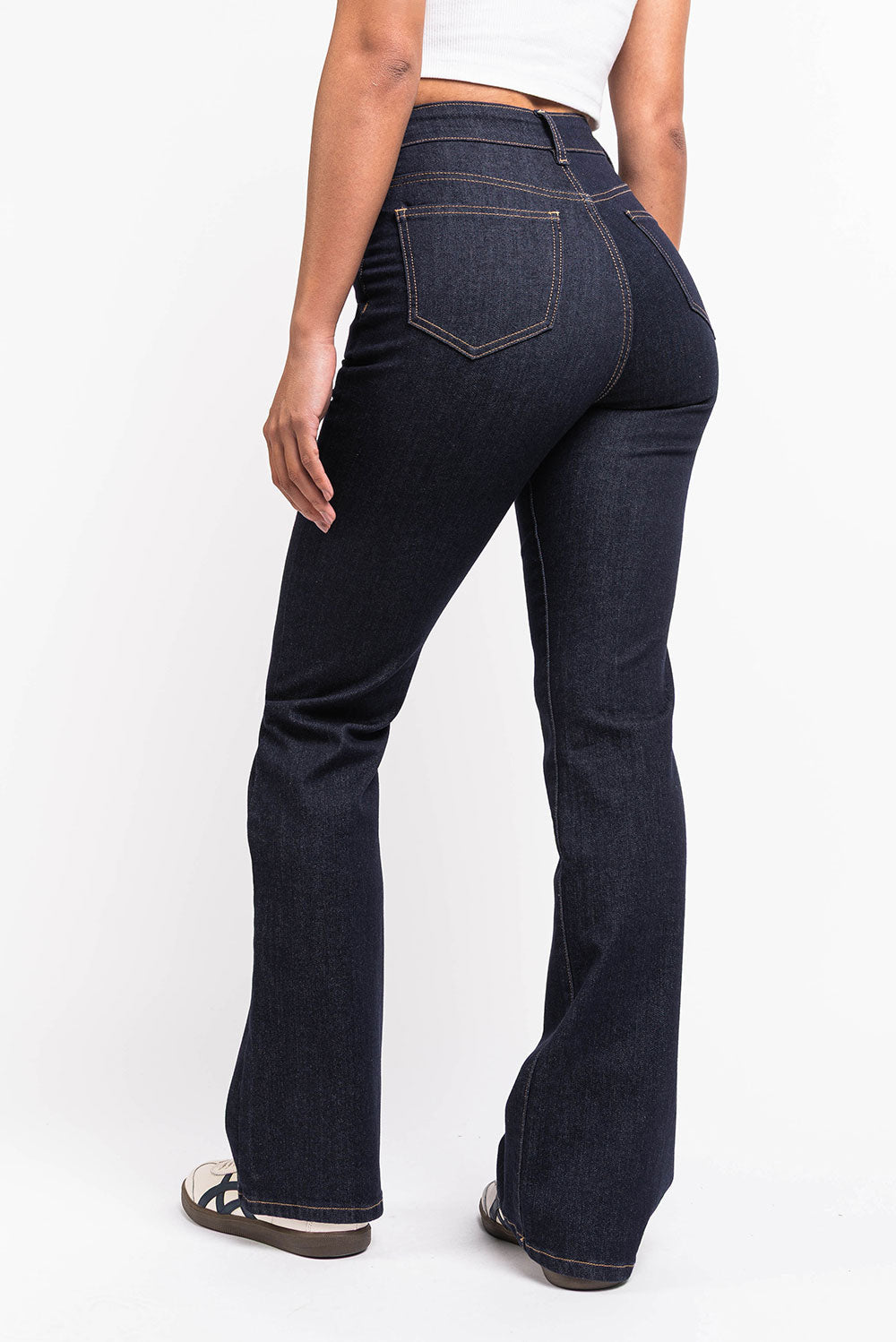 Taylor 02High Bootcut Jeans - Raw Denim