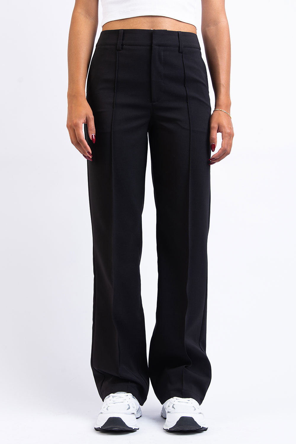 Nova 02High Straight Suit Pants - Black – MADLADY