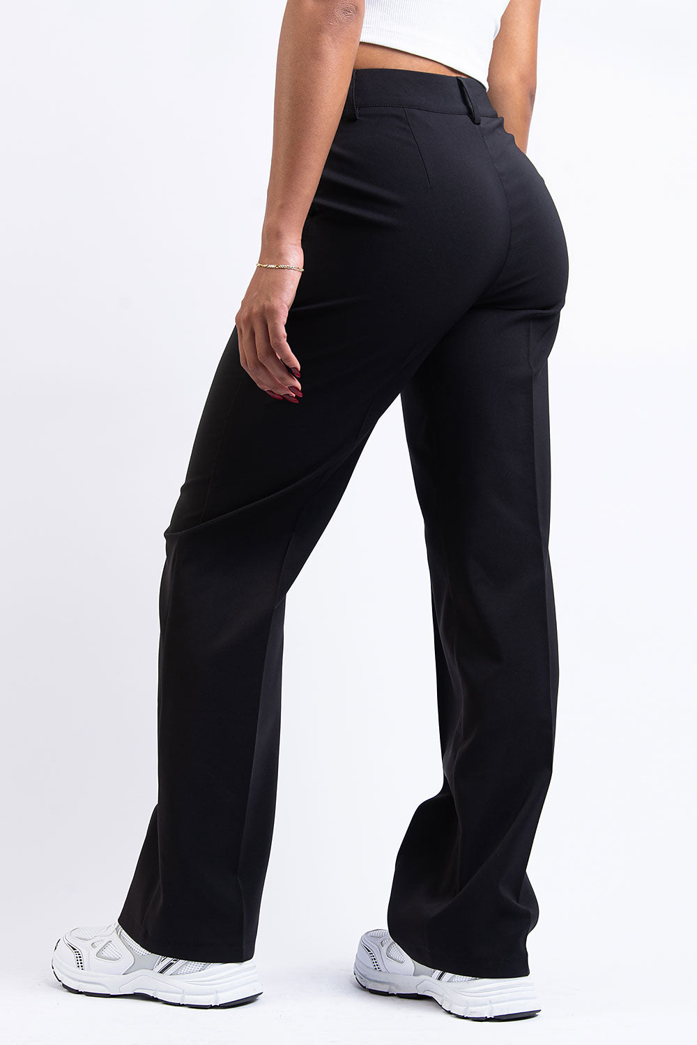 Nova 02High Straight Suit Pants - Black – MADLADY