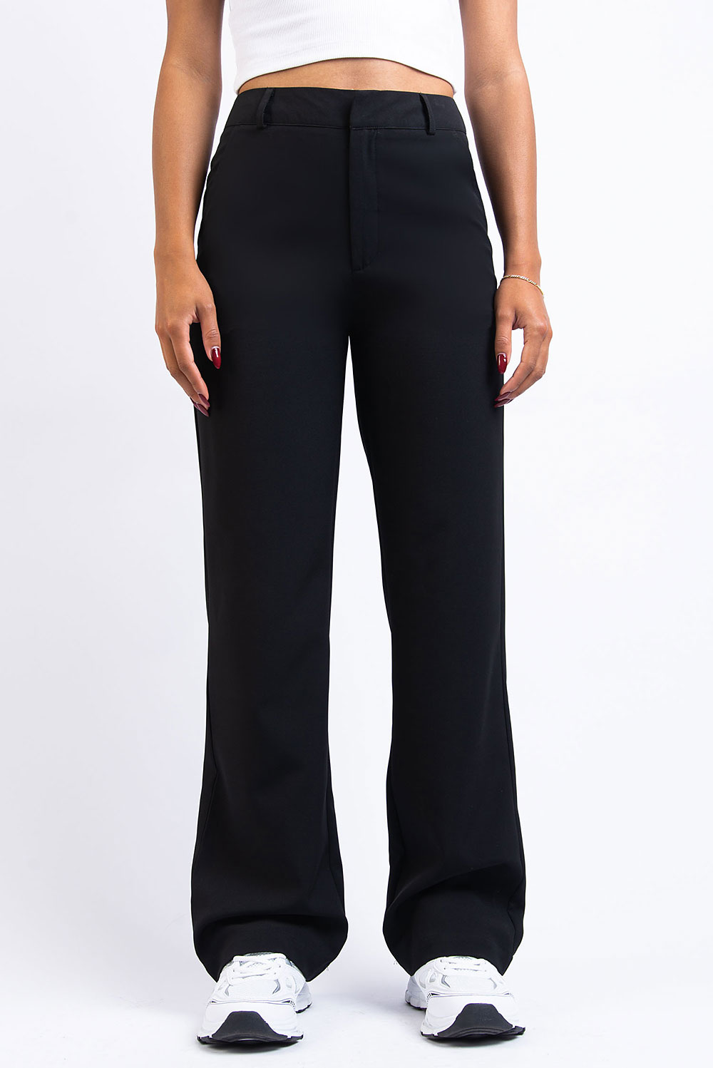 Nova 01High Straight Suit Pants - Black – MADLADY