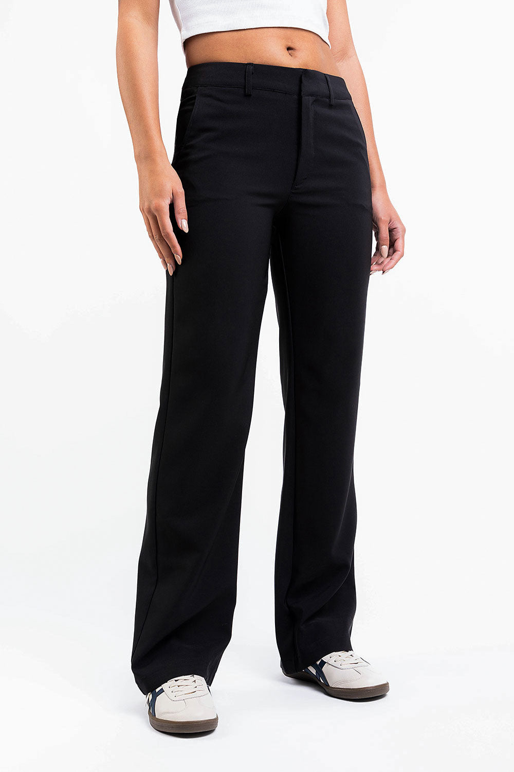 Drew 03Mid Straight Suit Pants - Black – MADLADY