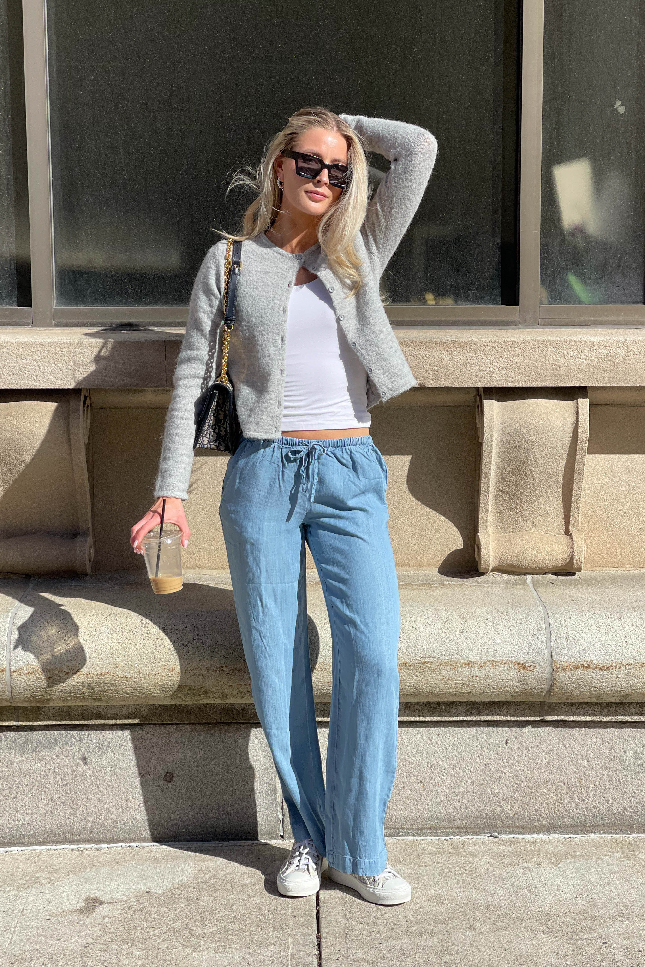 Mel 03Low Straight Lounge Pants - Bleach Blue