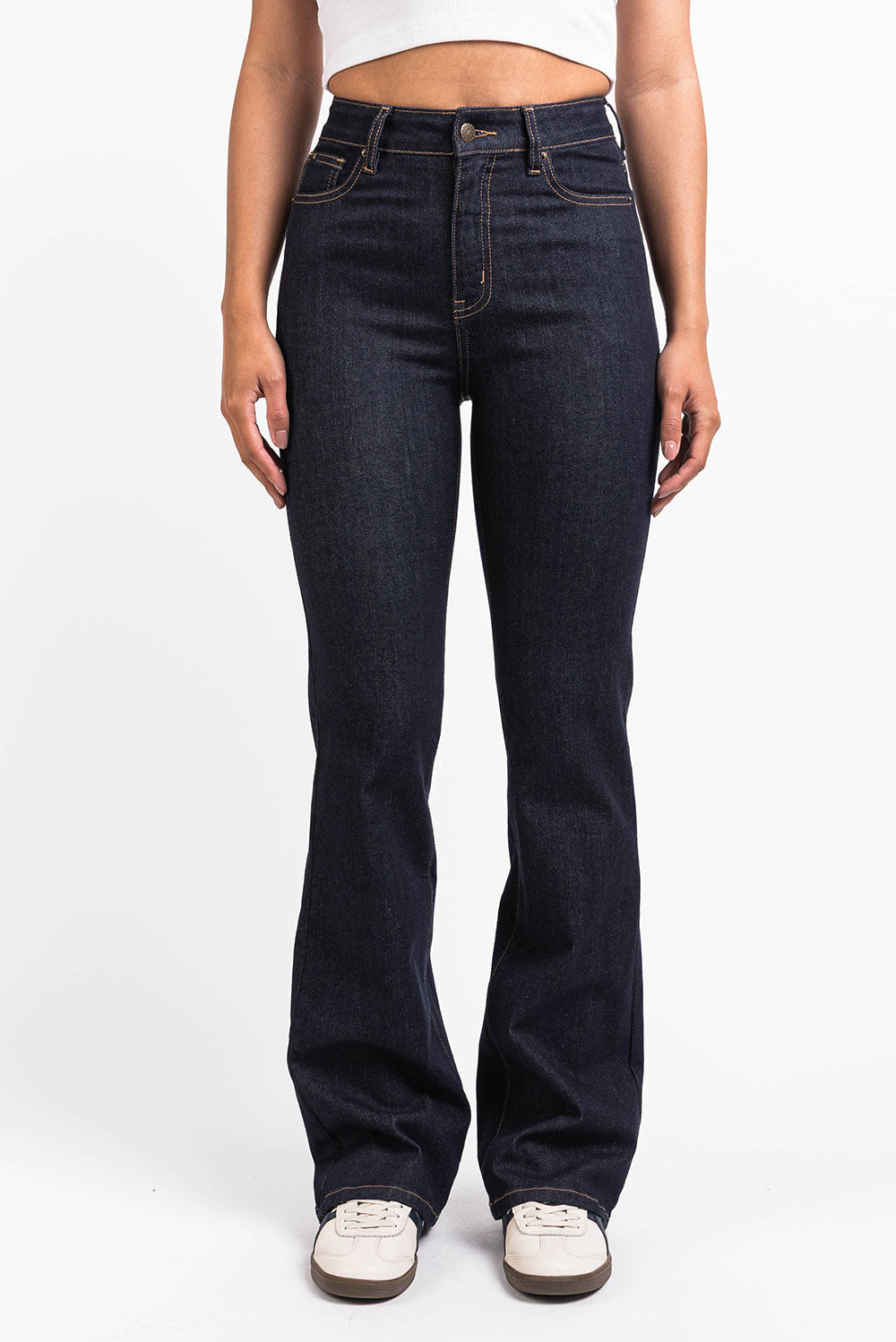 Taylor 02High Bootcut Jeans - Raw Denim