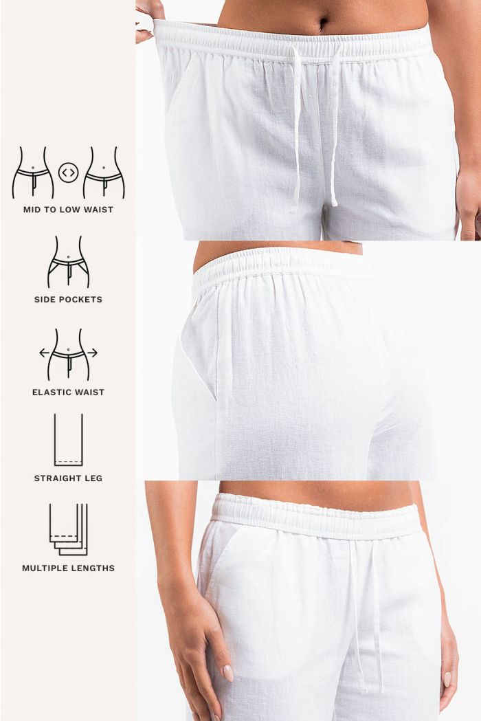 Charli Embroidered Straight Fit Pants SNOW WHITE | ALLSAINTS US