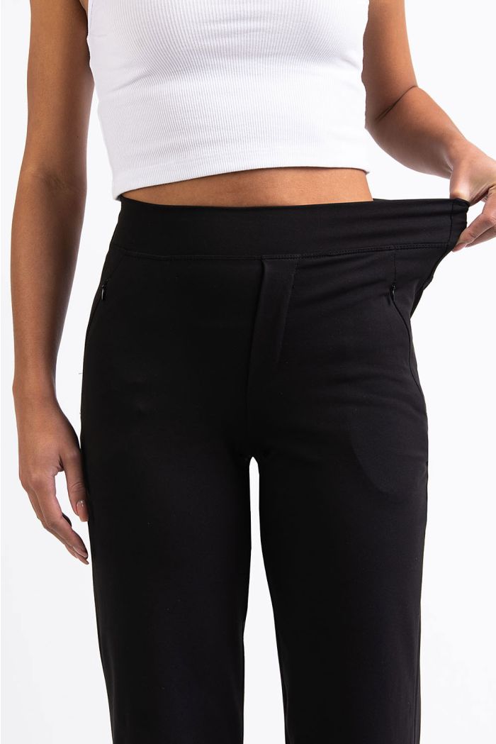 パンツ H beauty & youth high-waist black pants HIGH WAIST - WIDE LEG HIGH SLIT PANTS – B ANN'S BOUTIQUE, LLC