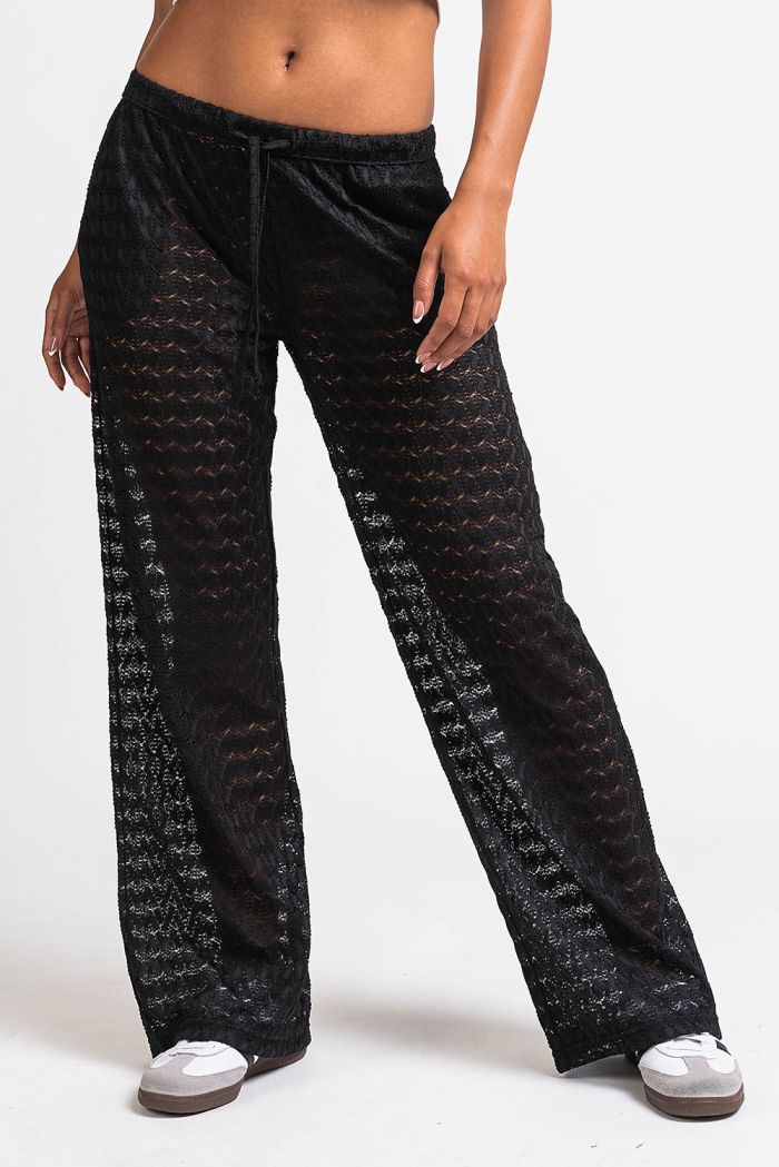 Plus size lace pants best sale