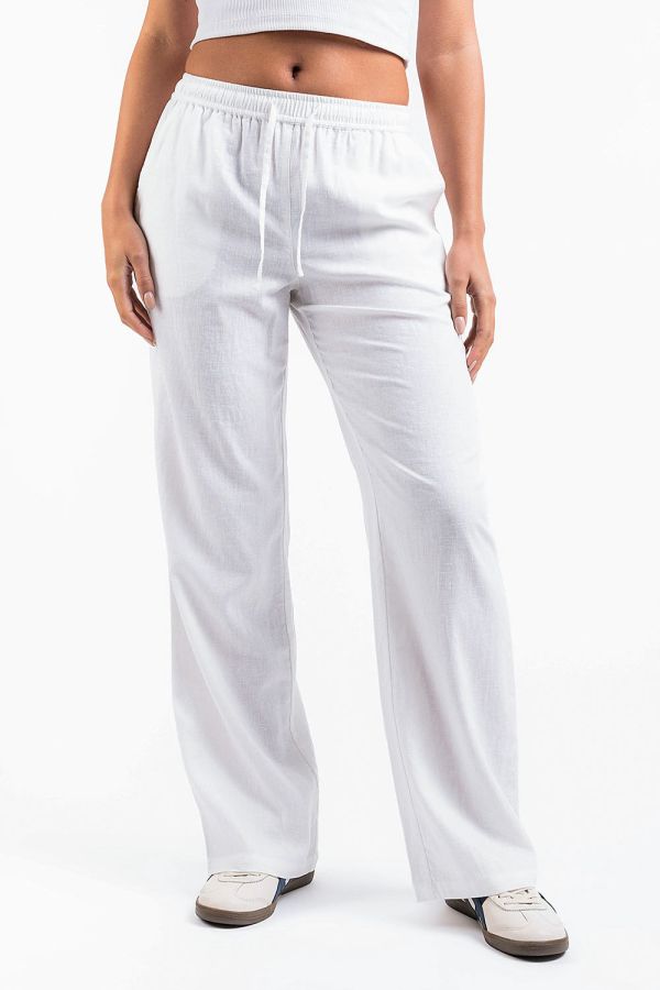 Mila 01Mid Straight Linen Pants