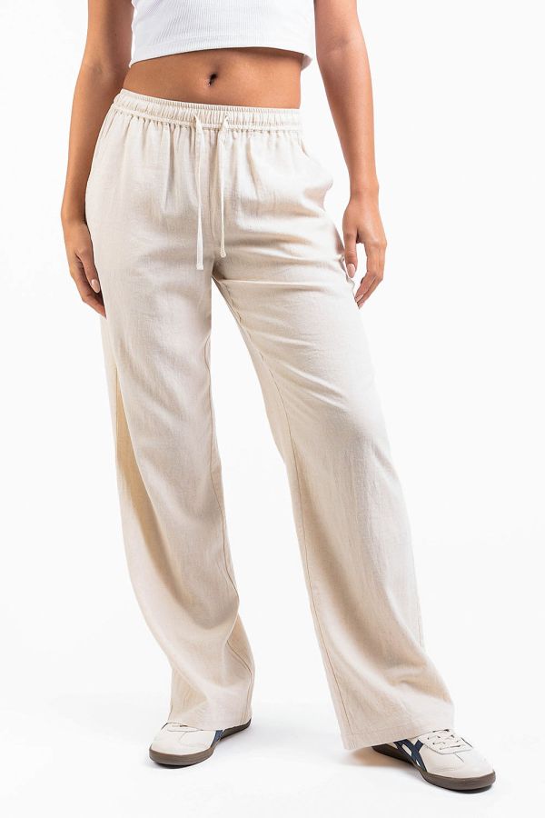 Mila 01Mid Straight Linen Pants