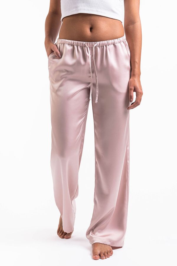 Mel 03Low Straight Satin Pants