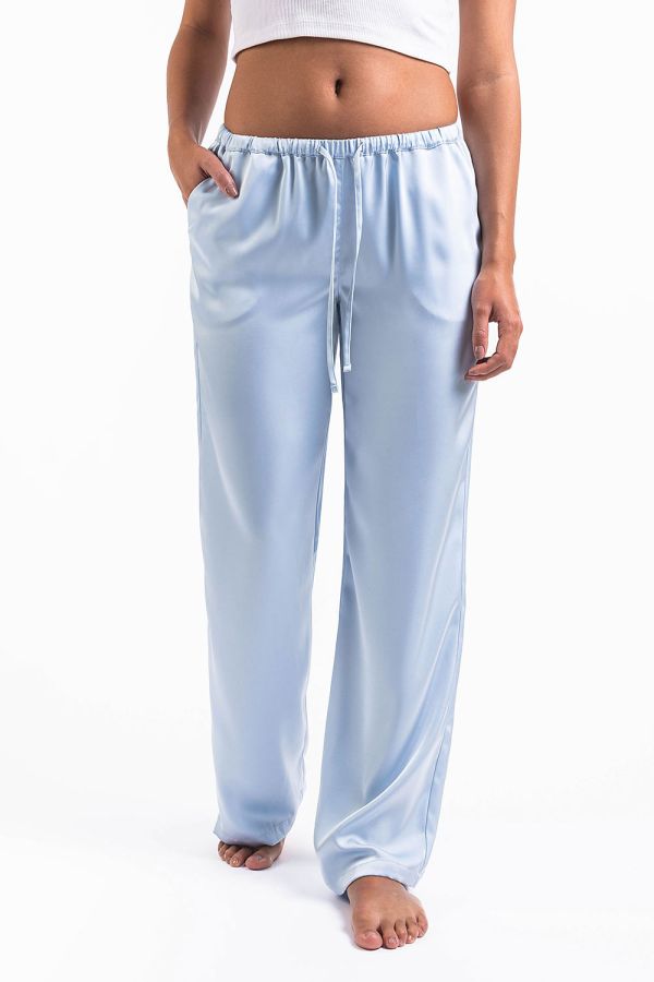 Mel 03Low Straight Satin Pants