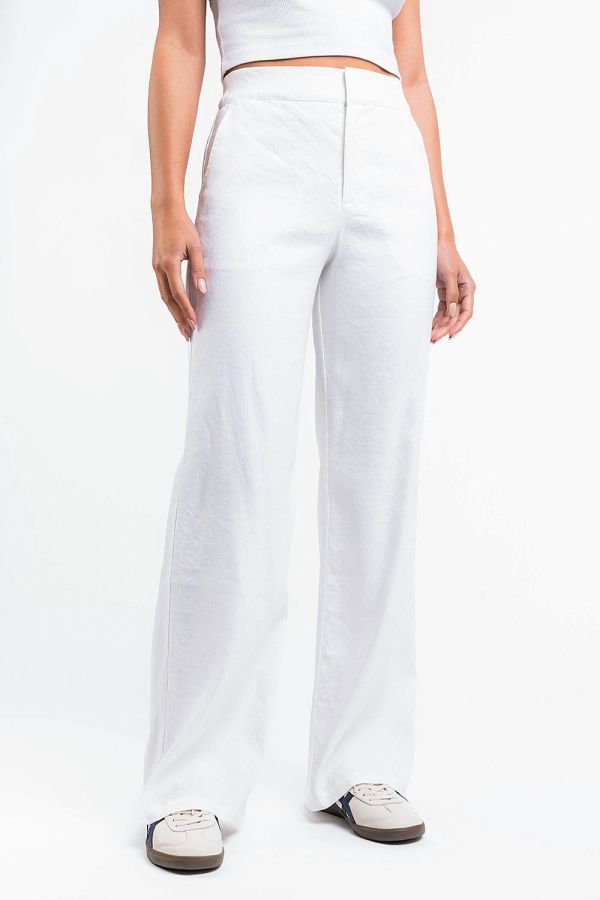 Edda 01High Straight Linen Pants