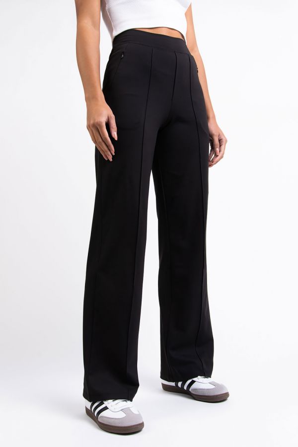 Active Ultra Stretch Suit Pants With Pintucks - Molly