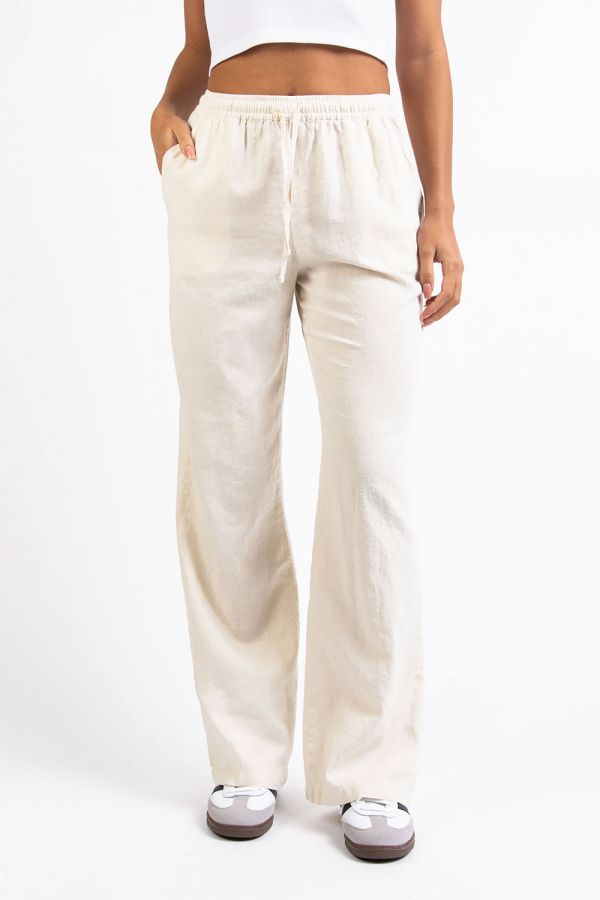 High Waist Linen Pants - Mila Linen